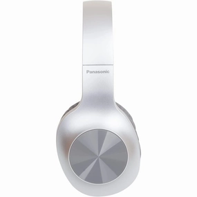 Panasonic RB-HX220BDES Wireless Headphones, Over Ear Earphones With Ergonomic Fit, Extra Bass, Up to 23 Hours Playtime, Fast & Easy Connection and Folding Design, Silver earbuds and headphones, true wireless earbuds, noise cancelling earbuds