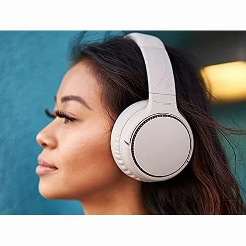 Panasonic RB-M700BE-C  - Deep Bass Wireless Overhead Headphones with Active Noise Cancelling - Cream