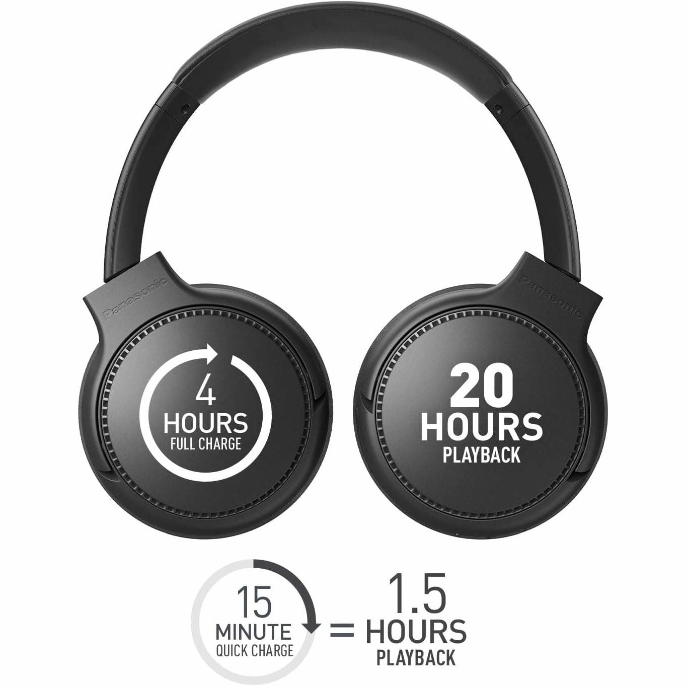 Panasonic RB-M700BE-C  - Deep Bass Wireless Overhead Headphones with Active Noise Cancelling - Cream