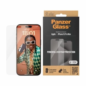 PanzerGlass Screen Protector for iPhone 15 Pro Max - Ultra-Wide Fit, Scratch-Resistant Tempered Glass, Privacy Protection, with Easy Mounting Aid nintendo switch accessories, buy nintendo switch, best switch games