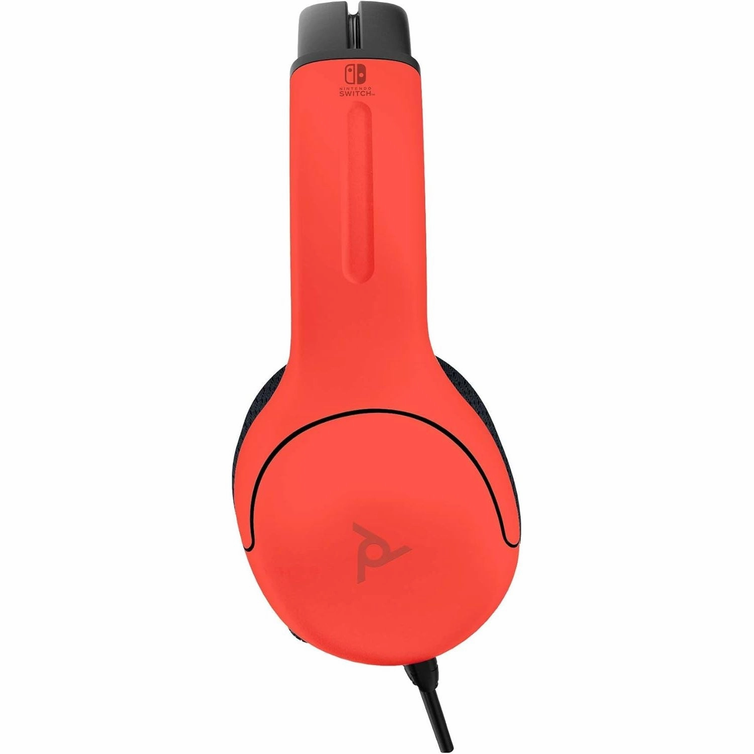 PDP Gaming LVL40 Stereo Headset with Mic for Nintendo Switch - PC, iPad, Mac, Laptop Compatible, Noise Cancelling, Lightweight, On-Ear, 3.5mm Jack - Neon Blue-Red