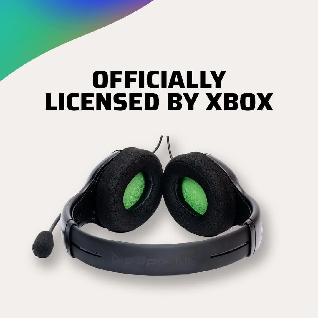 PDP Gaming LVL40 Stereo Headset with Mic for Xbox One, Series X|S - PC, iPad, Mac, Laptop Compatible - Noise Cancelling Microphone, Lightweight, Soft Comfort On Ear Headphones, 3.5 mm Jack - Black
