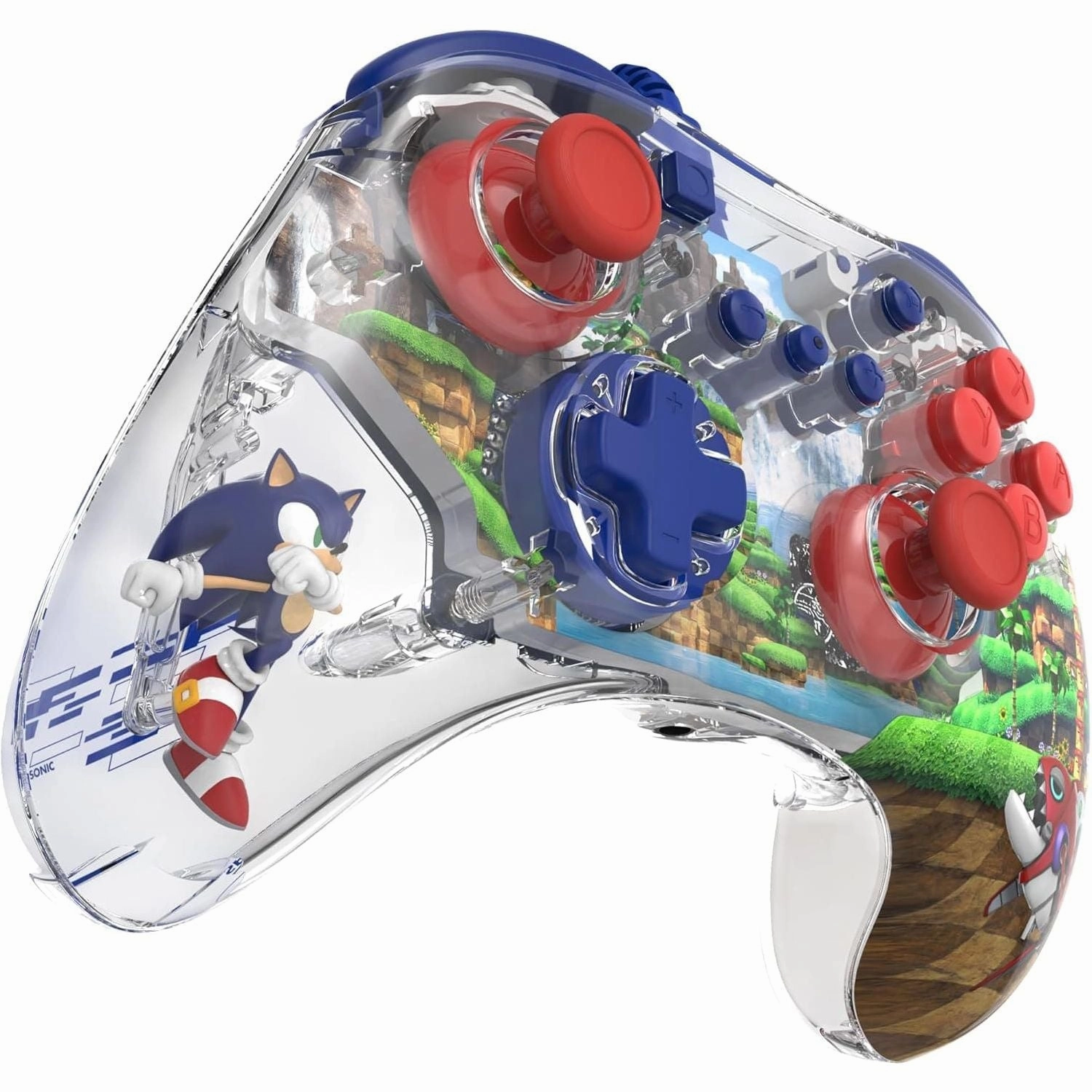 PDP Official Switch REALMz Wired Controller - Sonic Green