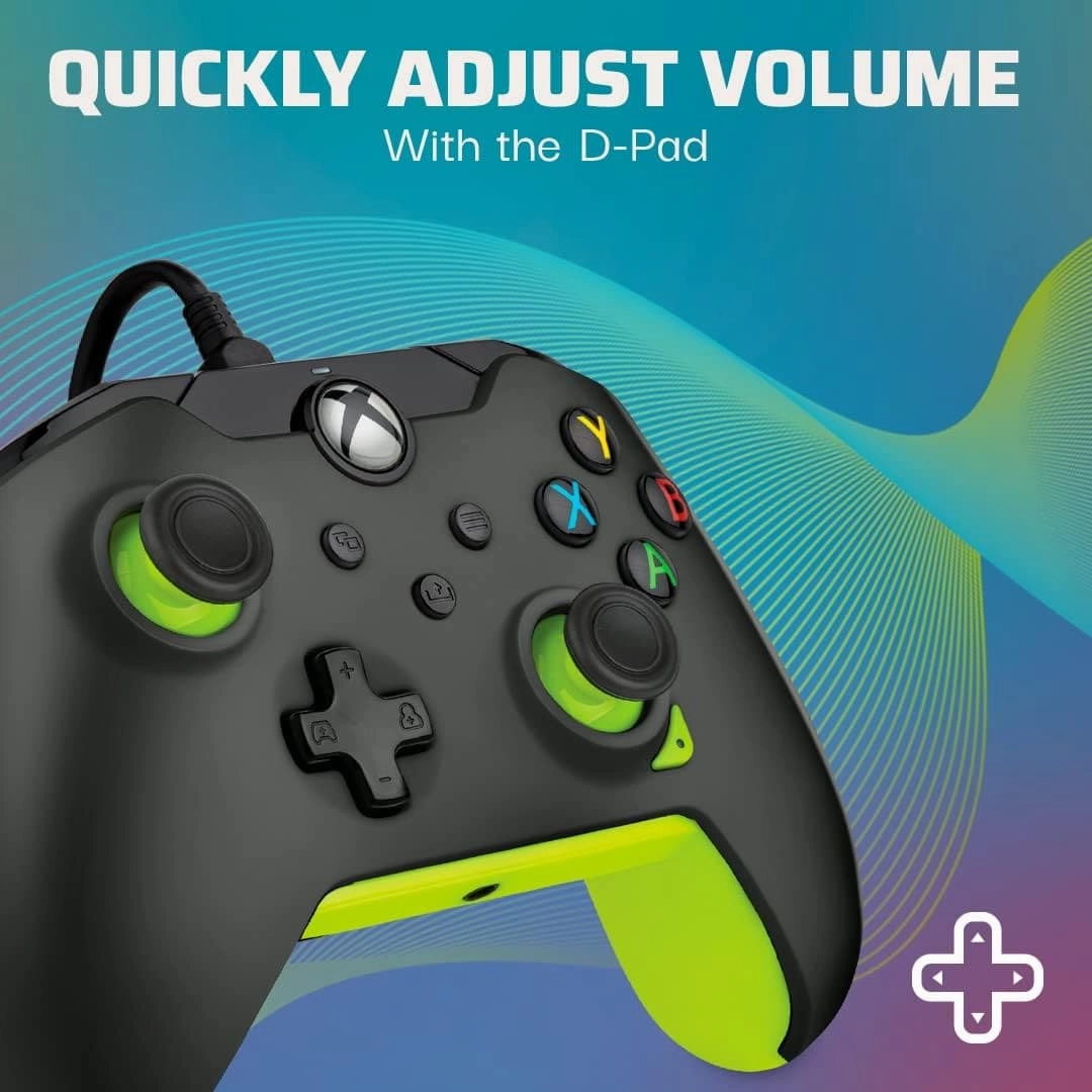PDP Wired Controller Electric Black for Xbox Series X|S, Gamepad, Wired Video Game Controller, Gaming Controller, Xbox One, Officially Licensed - Xbox Series X