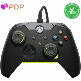 PDP Wired Controller Electric Black for Xbox Series X|S, Gamepad, Wired Video Game Controller, Gaming Controller, Xbox One, Officially Licensed - Xbox Series X wireless gaming headset, best gaming earbuds, bluetooth earbuds with mic