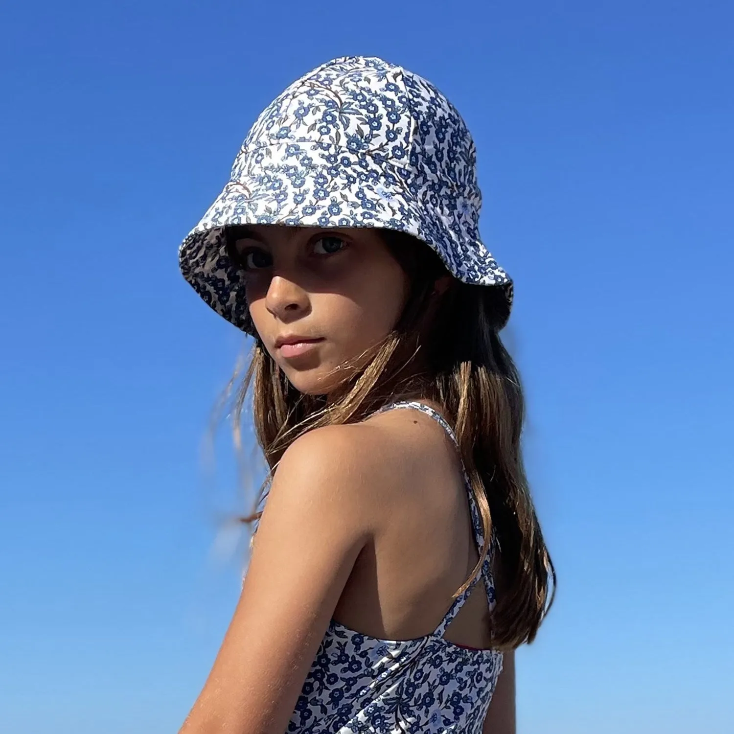 Petit Crabe Empress B Frey Sun hat - Made With Liberty Fabric