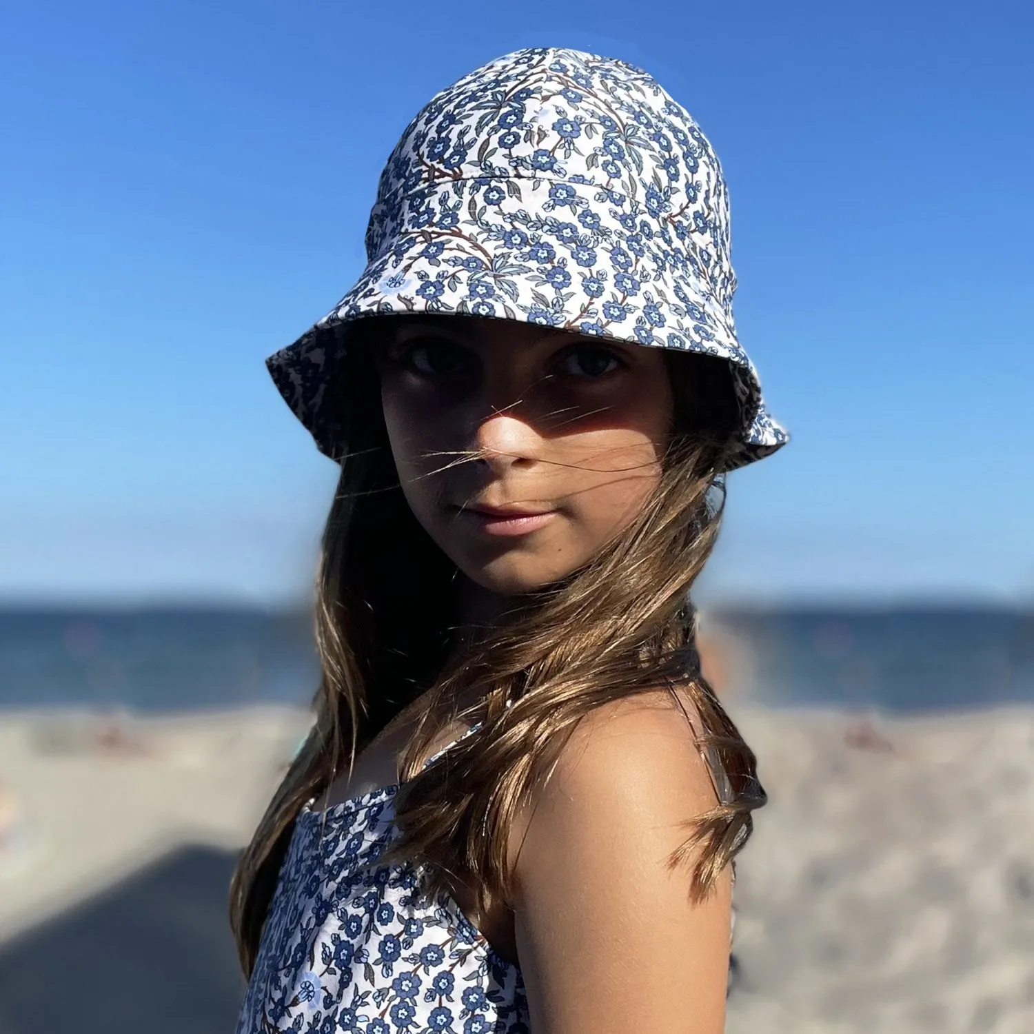 Petit Crabe Empress B Frey Sun hat - Made With Liberty Fabric