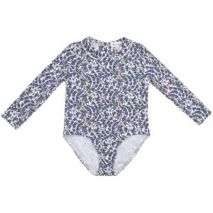 Petit Crabe Empress B Peeter Pan Collar Swimsuit L/S - Made With Liberty Fabric