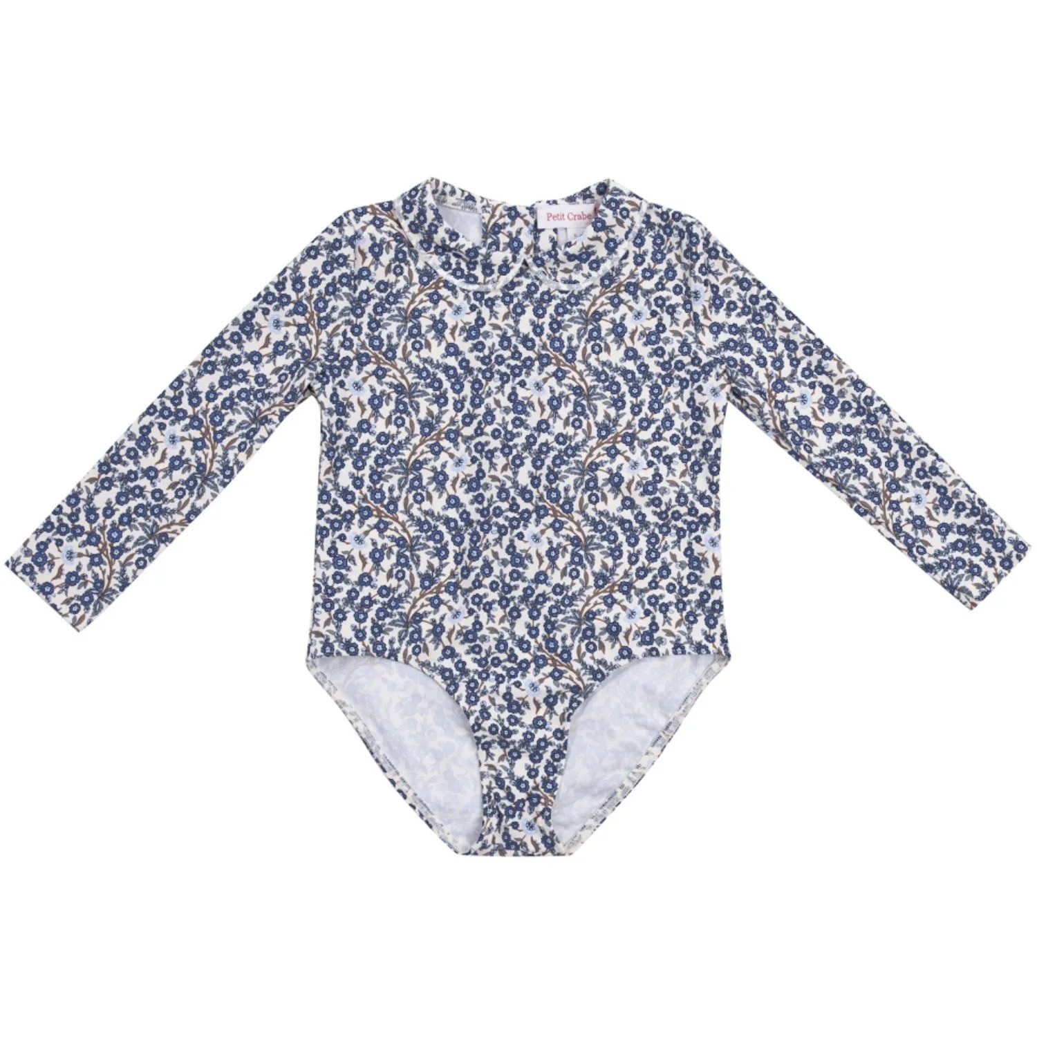 Petit Crabe Empress B Peeter Pan Collar Swimsuit L/S - Made With Liberty Fabric
