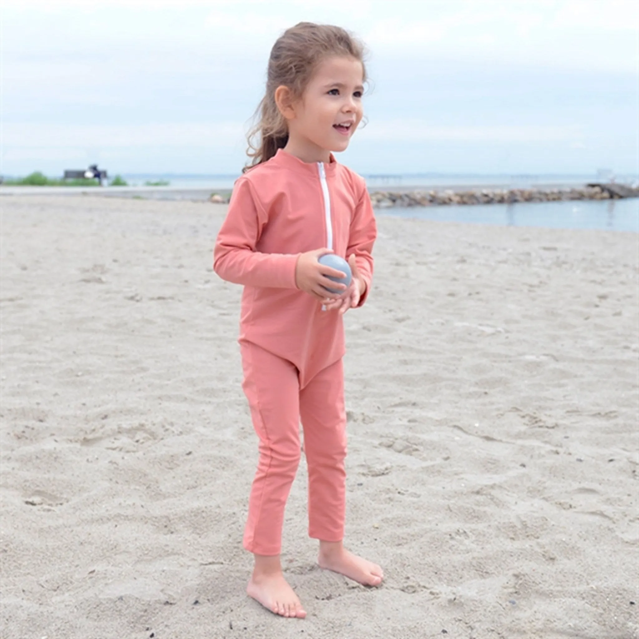 Petit Crabe Morocco Lou Clover Sunsuit with Zipper