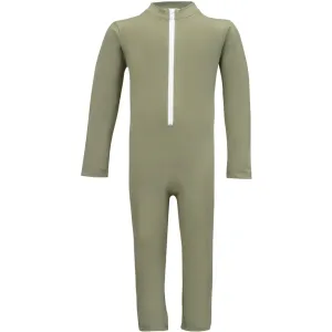 Petit Crabe Olive Lou Basic Sunsuit L/S