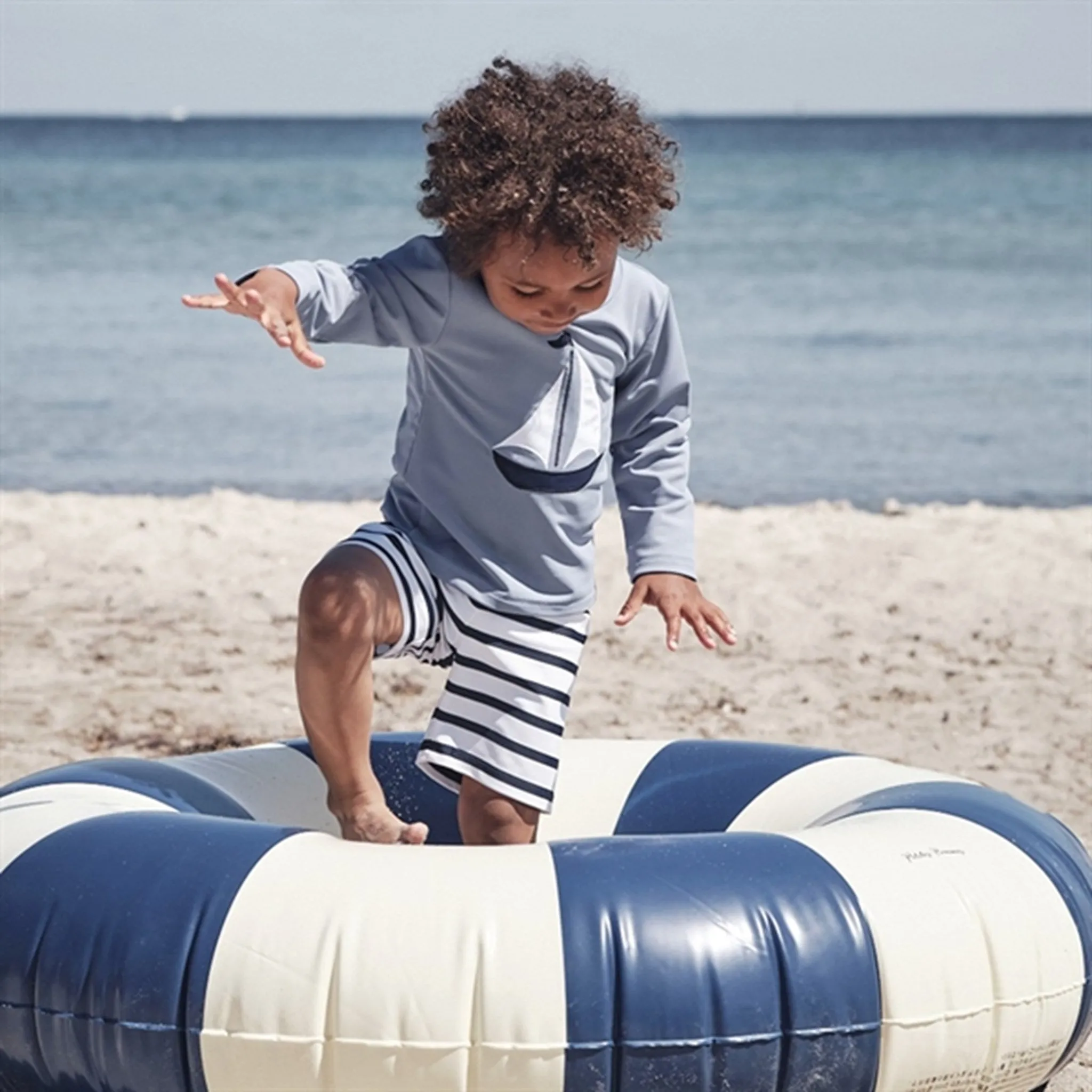 Petit Crabe Petrol Casey Swim Shirt