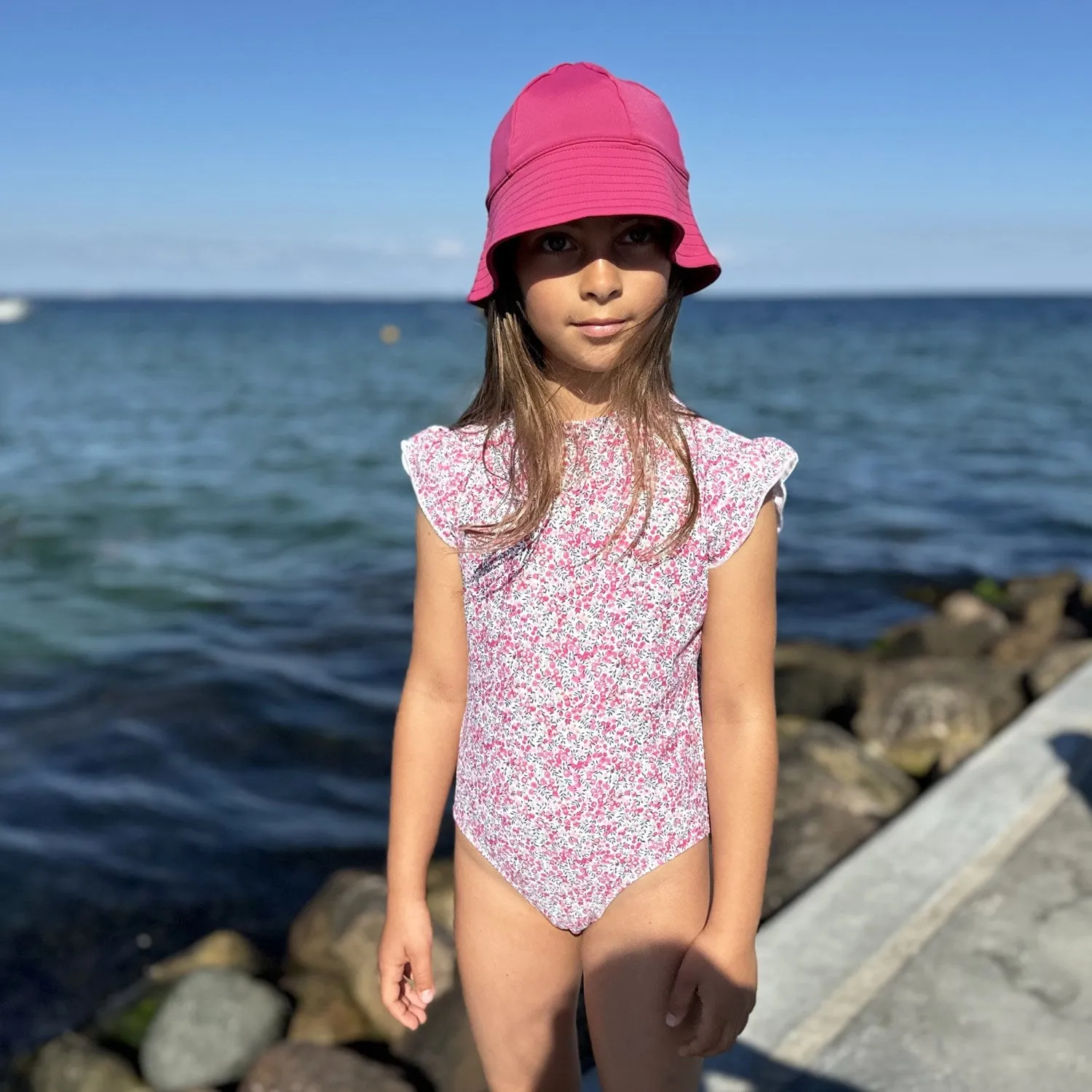 Petit Crabe Wiltshire Bud Beaa Swimsuit S/S - Made With Liberty Fabrics
