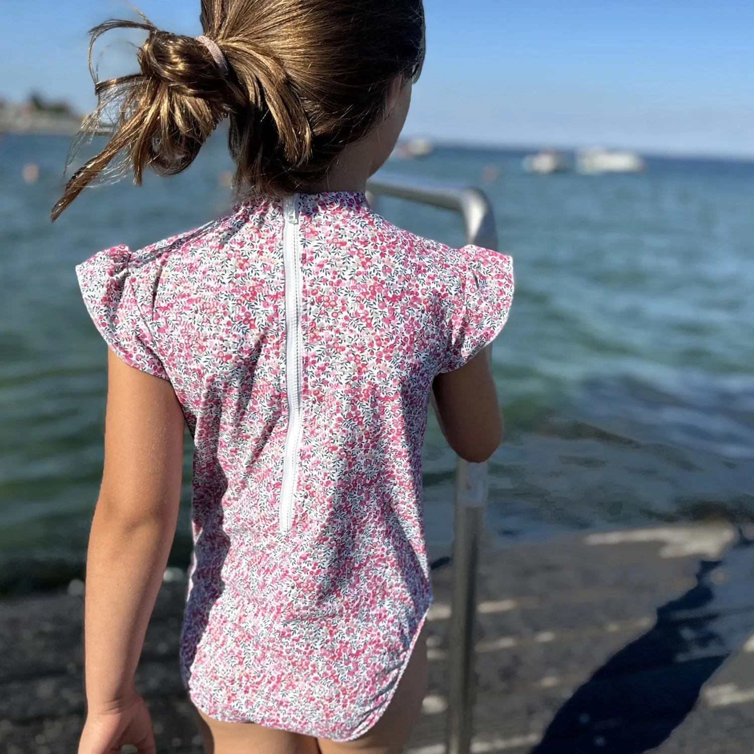 Petit Crabe Wiltshire Bud Beaa Swimsuit S/S - Made With Liberty Fabrics