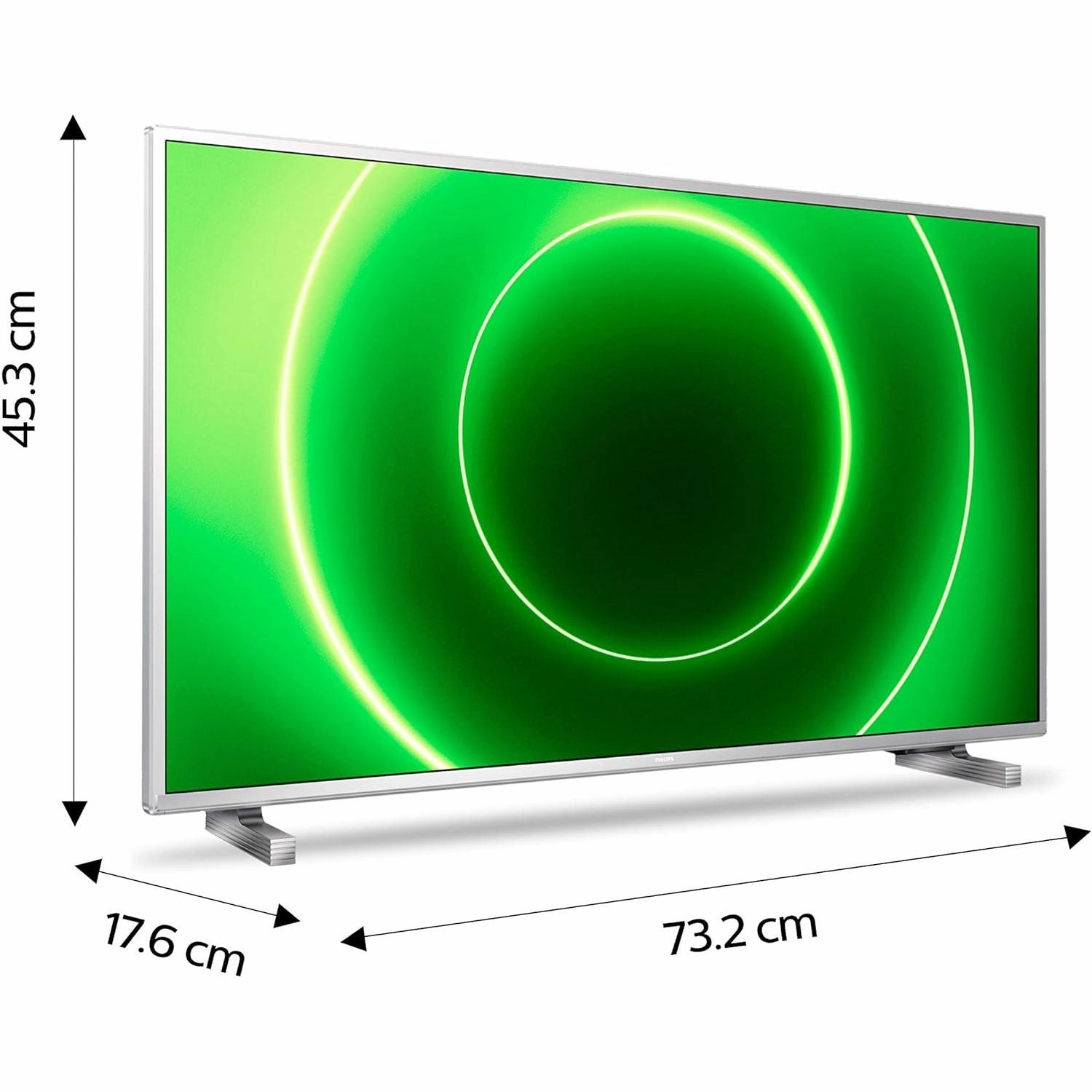 PHILIPS 32PFS6905 32-Inch Full HD LED Smart TV, Ambilight, Saphi OS, Gaming Screen, Silver Frame