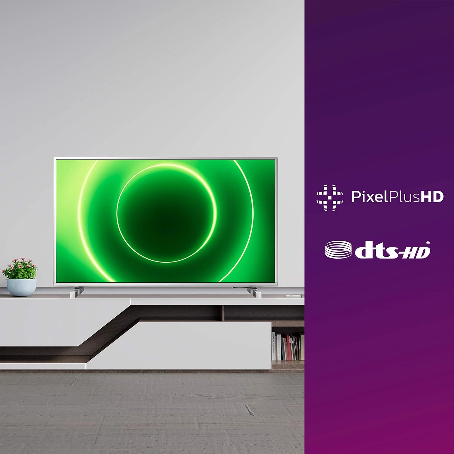 PHILIPS 32PFS6905 32-Inch Full HD LED Smart TV, Ambilight, Saphi OS, Gaming Screen, Silver Frame