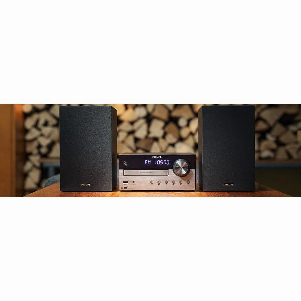 Philips Audio M4505/12 Micro Music System with Bluetooth DAB /FM Radio, USB, CD, MP3-CD, 60 W - Black