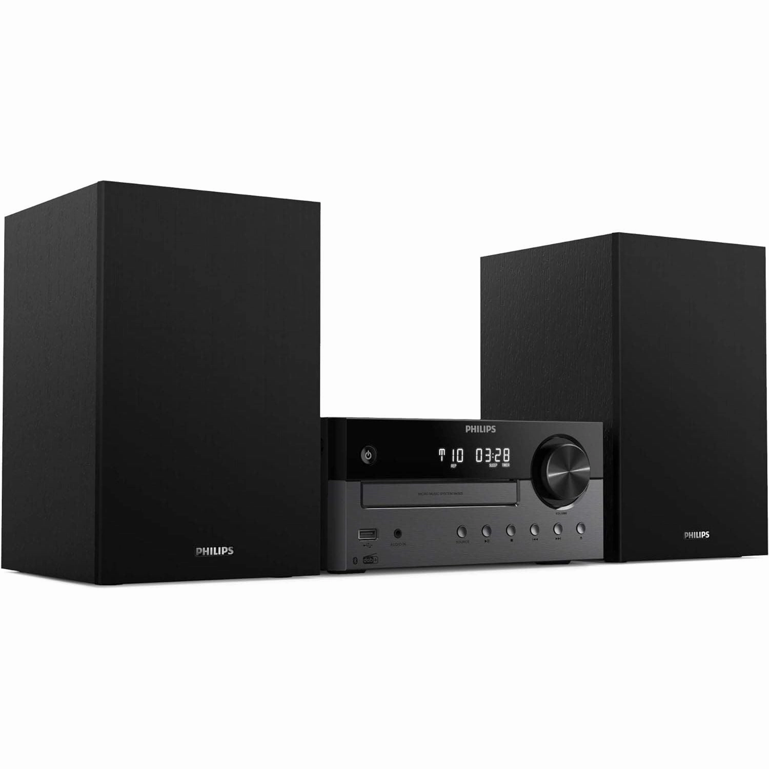 Philips Audio M4505/12 Micro Music System with Bluetooth DAB /FM Radio, USB, CD, MP3-CD, 60 W - Black