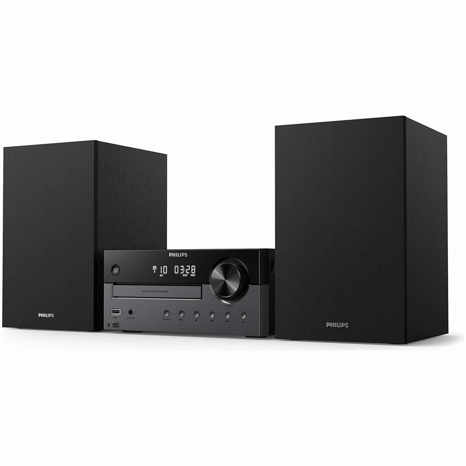 Philips Audio M4505/12 Micro Music System with Bluetooth DAB /FM Radio, USB, CD, MP3-CD, 60 W - Black