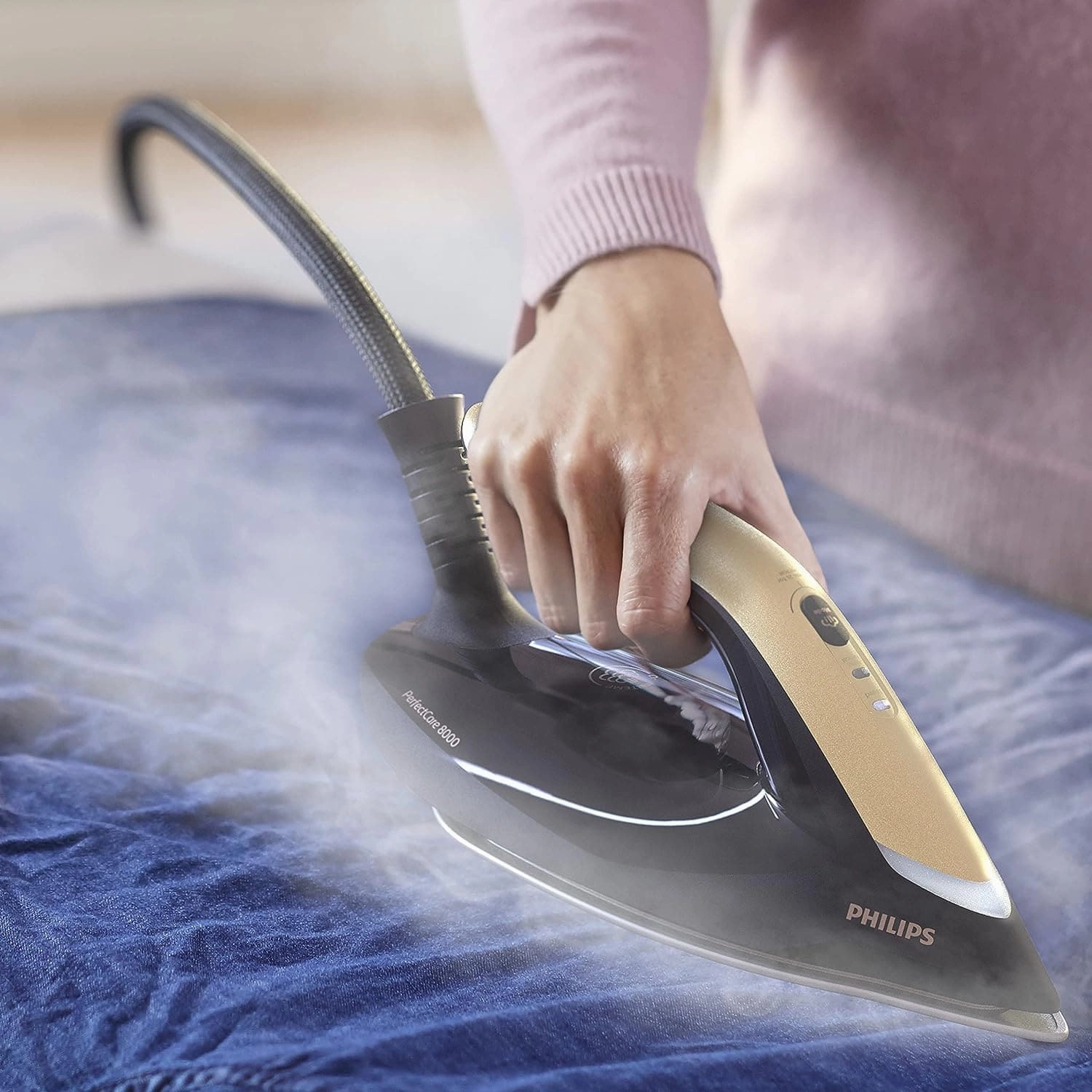 Philips Domestic Appliances PerfectCare Steam Generator Iron 8000 Series, Speed Mode, Intelligent Automatic Steam, Automatic Vertical Steam, PSG8130/80