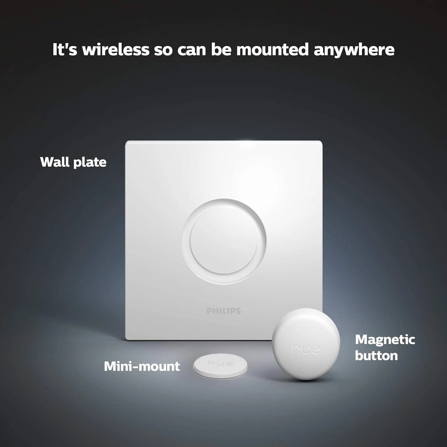 Philips Hue 28.5W White Synthetics Smart LED Bulb