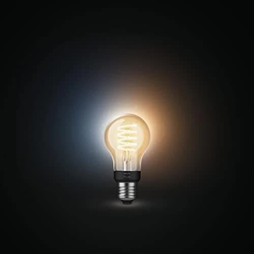 Philips Hue Ambiance Filament Dimmable Smart Light Bulb  E27 Edison Screw, Bluetooth, Works with Alexa, Google Assistant & Apple HomeKit, White [Energy Class G]