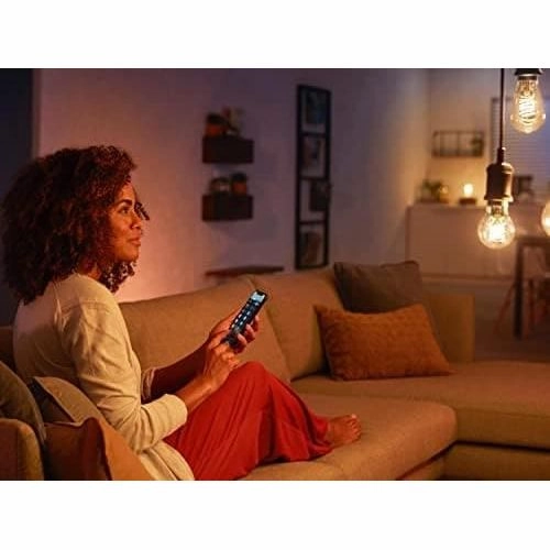 Philips Hue Ambiance Filament Dimmable Smart Light Bulb  E27 Edison Screw, Bluetooth, Works with Alexa, Google Assistant & Apple HomeKit, White [Energy Class G]