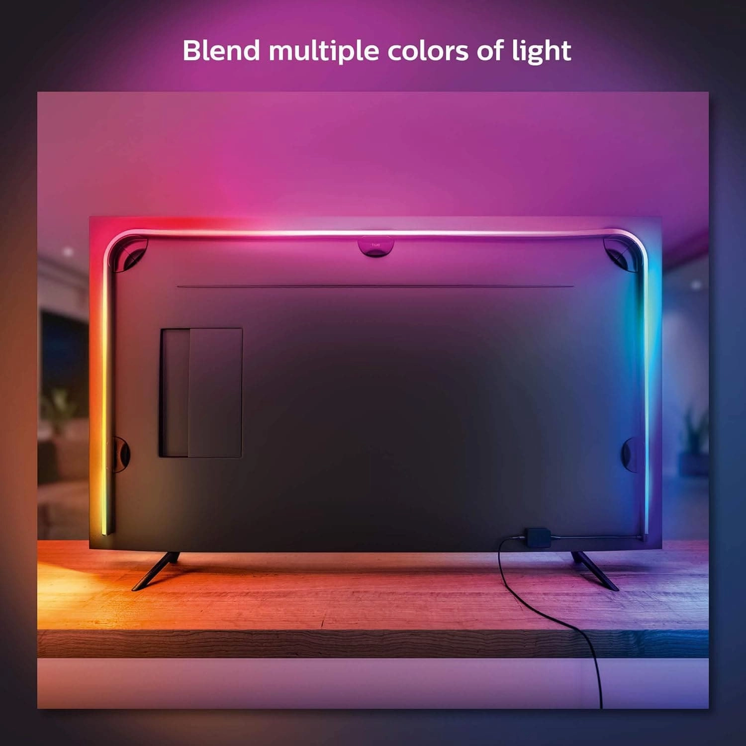 Philips Hue Gradient Lightstrip for 65 Inch TV, Sync with Media and Gaming, Smart Entertainment LED Lighting with Voice Control, Compatible with Alexa, Google Assistant and Apple HomeKit