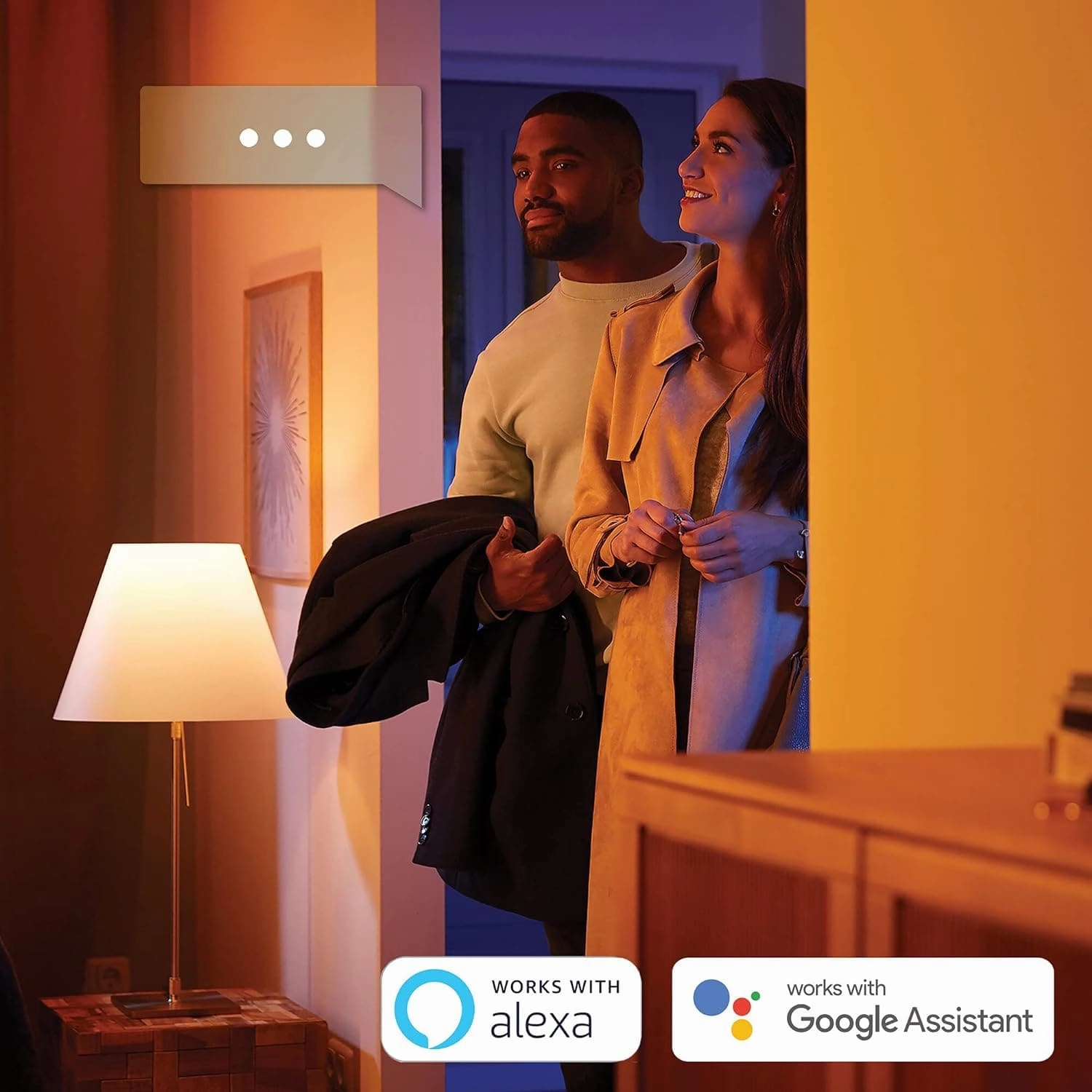 Philips Hue New Centura White and Colour Ambiance Smart Ceiling Light Spot 3 Pack [Round - White] with Bluetooth, Works with Alexa, Google Assistant and Apple Homekit