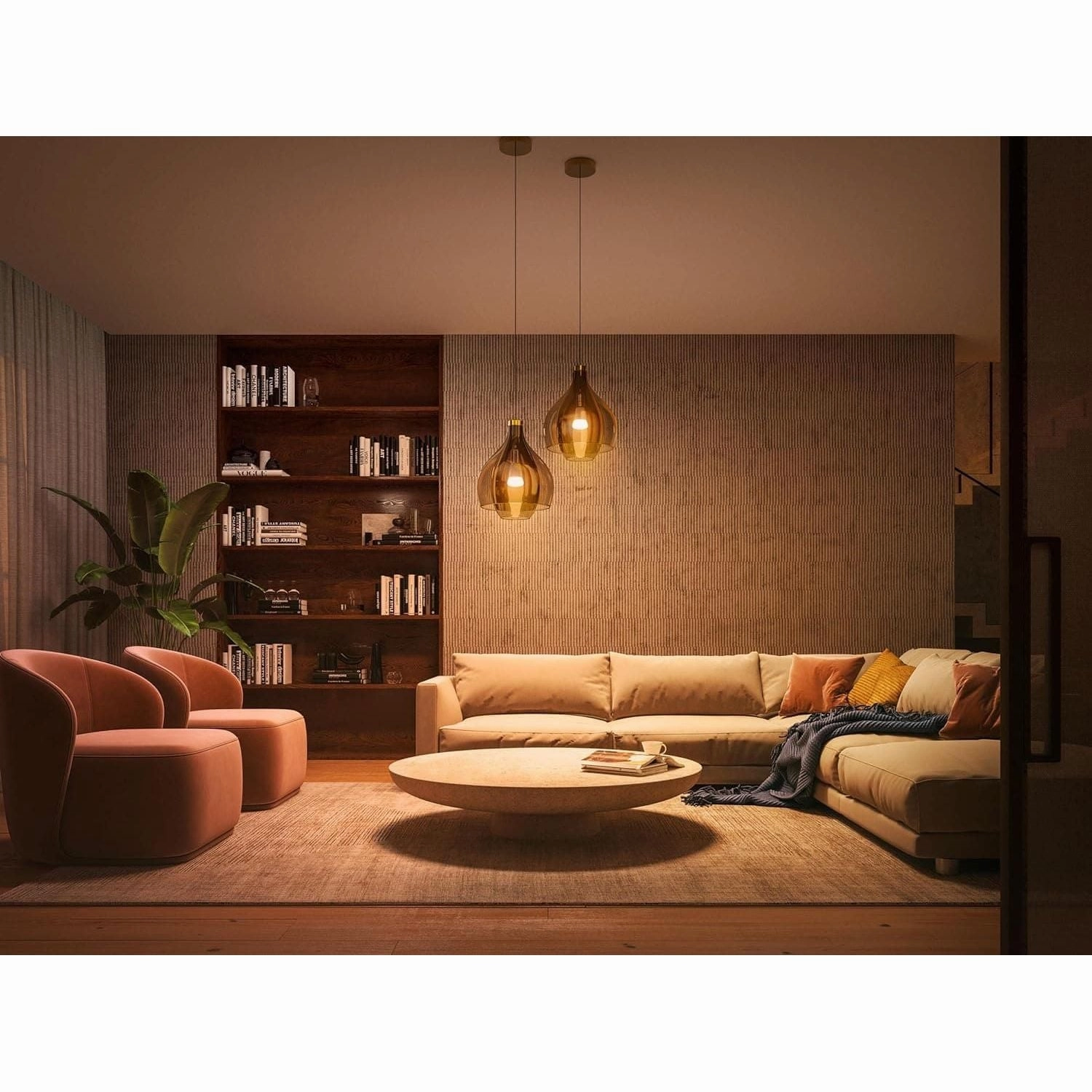 Philips Hue NEW White Ambiance Smart Light Bulb 75W - 1100 Lumen [E27 Edison Screw] With Bluetooth. Works with Alexa, Google Assistant and Apple Homekit