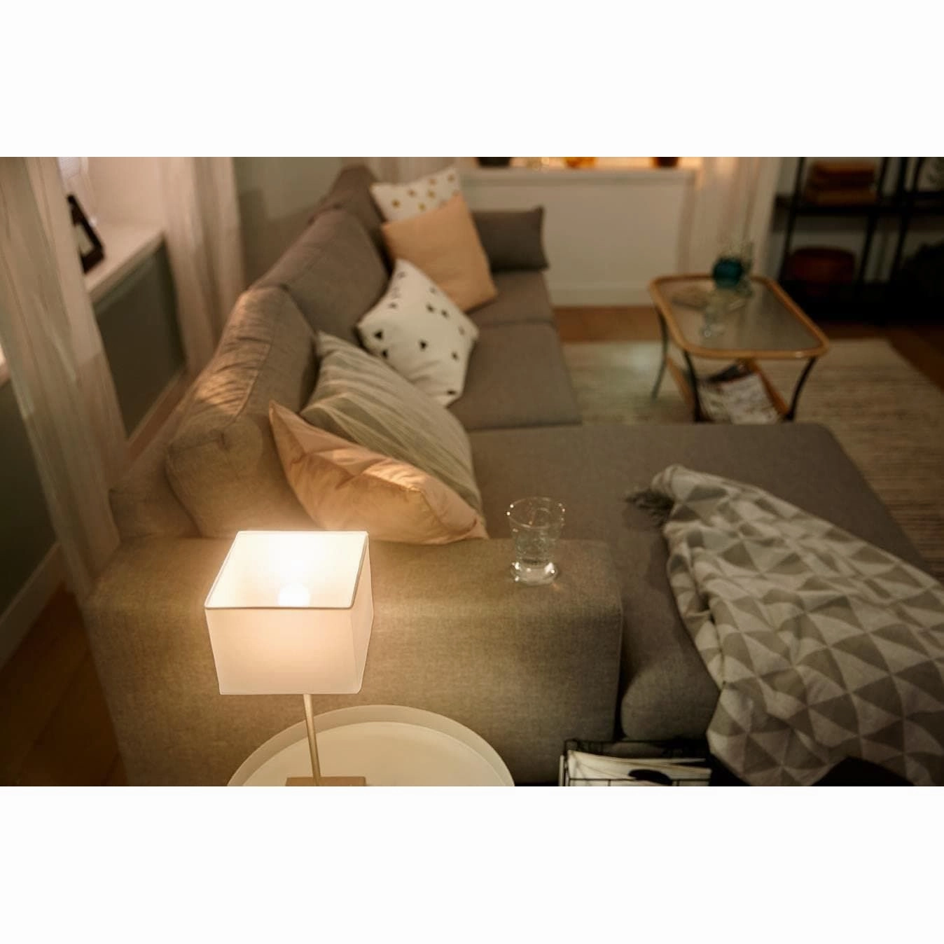 Philips Hue NEW White Smart Light Bulb Lustre 2 Pack [E14 Small Edison Screw] With Bluetooth. Works with Alexa, Google Assistant and Apple Homekit