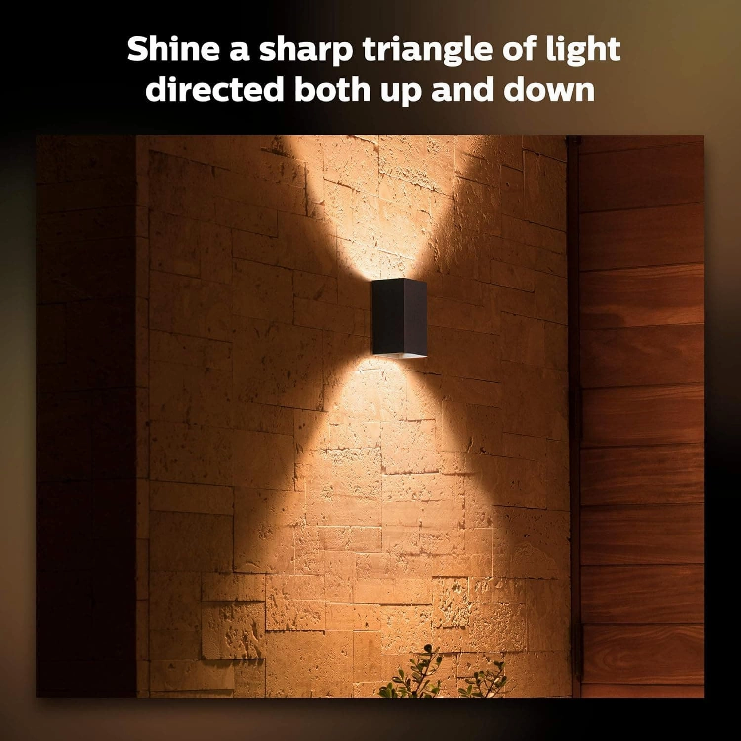 Philips Hue Resonate Smart Outdoor Wall Light  White & Colour Ambiance  Black