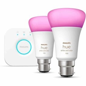 Philips Hue Smart LED Colour B22 Bulbs & Bridge Starter Kit xbox console, buy xbox series x, xbox accessories online