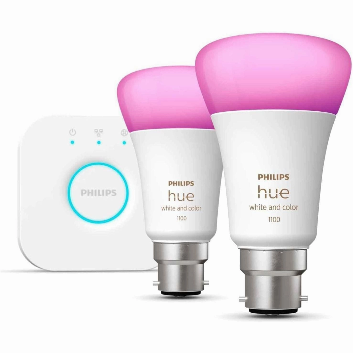 Philips Hue Smart LED Colour B22 Bulbs & Bridge Starter Kit xbox console, buy xbox series x, xbox accessories online