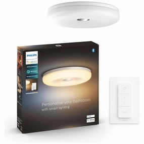 Philips Hue Struana White Ambiance Smart Led Bathroom Ceiling Light [White] Including Dimmer Switch with Bluetooth, Works with Alexa, Google Assistant and Apple Homekit xbox console, buy xbox series x, xbox accessories online