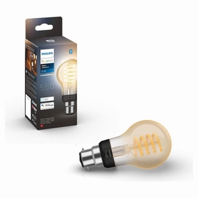 Philips Hue White Ambiance Filament Single Smart LED Bulb [B22 Bayonet Cap] - 550 Lumens. Works with Alexa, Google Assistant and Apple Homekit xbox console, buy xbox series x, xbox accessories online