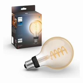 Philips Hue White Ambiance Filament Single Smart LED Globe [E27 Edison Screw] - 550 Lumens. Works with Alexa, Google Assistant and Apple Homekit xbox console, buy xbox series x, xbox accessories online