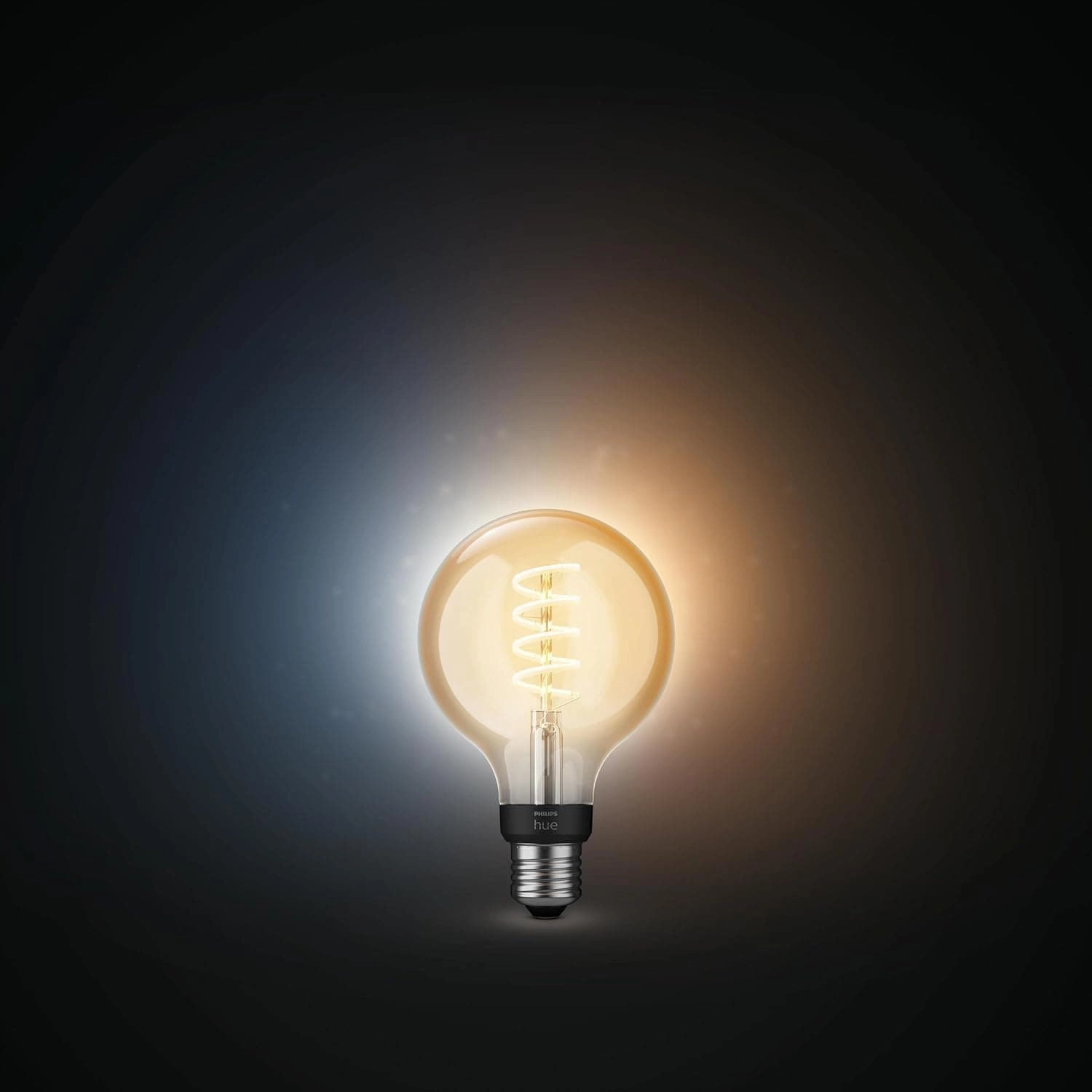 Philips Hue White Ambiance Filament Single Smart LED Globe [E27 Edison Screw] - 550 Lumens. Works with Alexa, Google Assistant and Apple Homekit