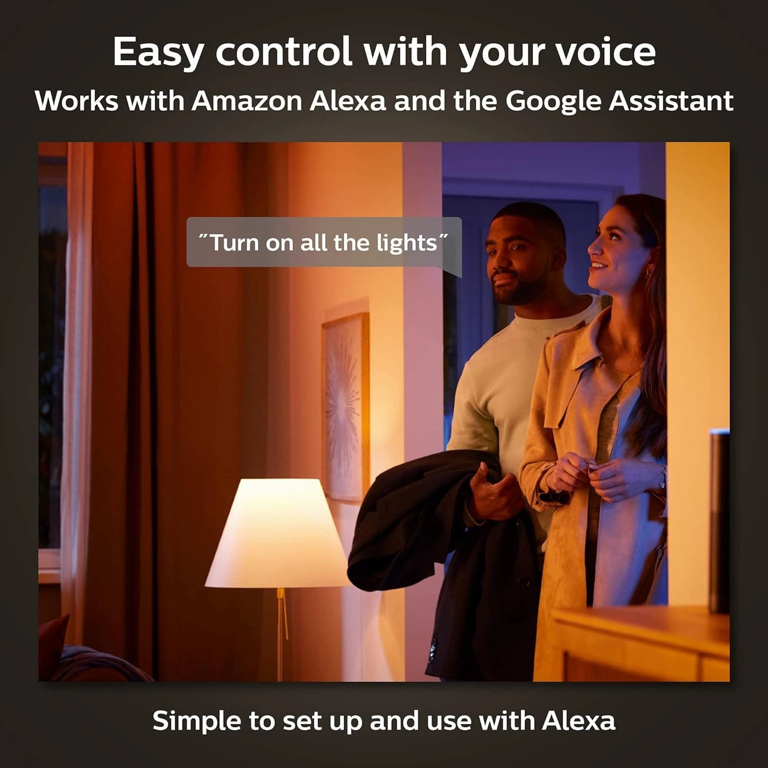 Philips Hue White Ambiance Smart Light Bulb  E14 Small Edison Screw, Bluetooth, Works with Alexa, Google Assistant & Apple HomeKit