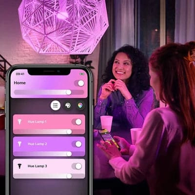 Philips Hue White and color ambiance 2 x B22 smart bulb  806 lm