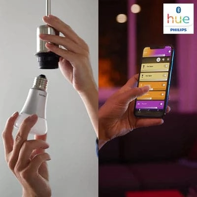 Philips Hue White and color ambiance 2 x B22 smart bulb  806 lm