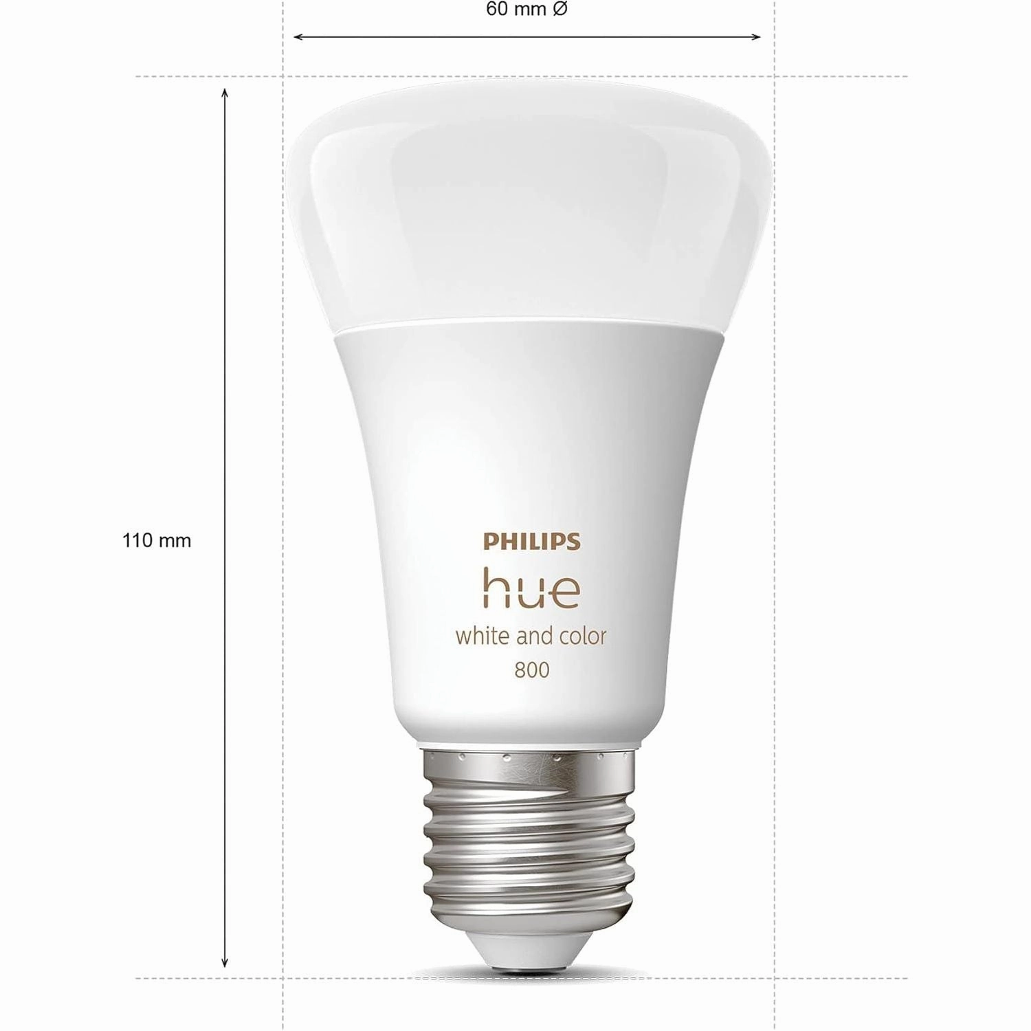 Philips Hue White and Colour Ambiance E27 Smart Bulb - 3 Pack