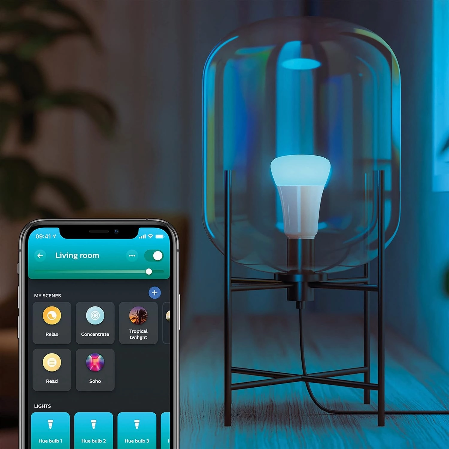 Philips Hue White and Colour Ambiance E27 Smart Bulb - 3 Pack