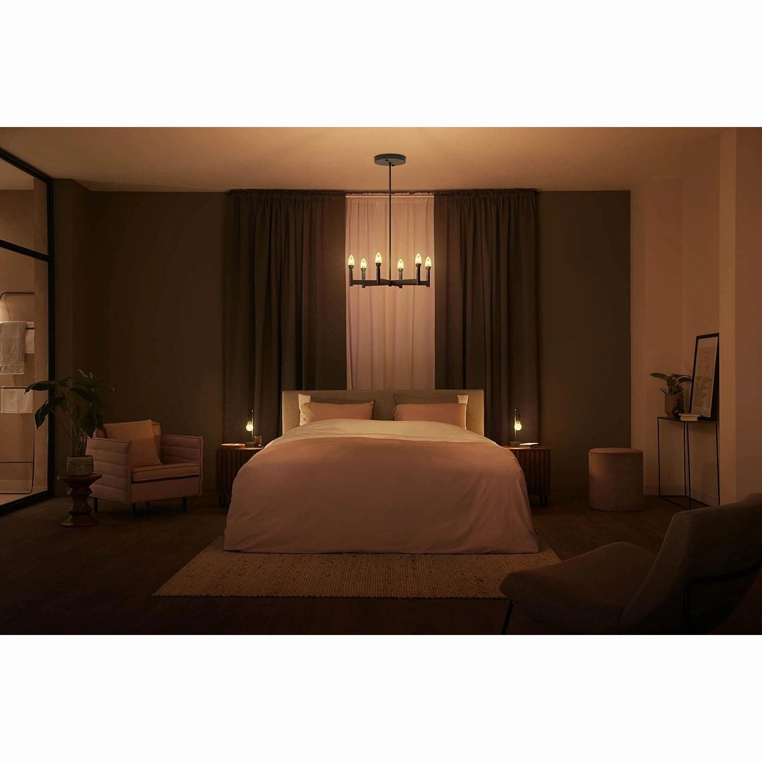 Philips Hue White Filament Single Smart LED Bulb [E14 Small Edison Screw]. Works with Alexa, Google Assistant and Apple Homekit