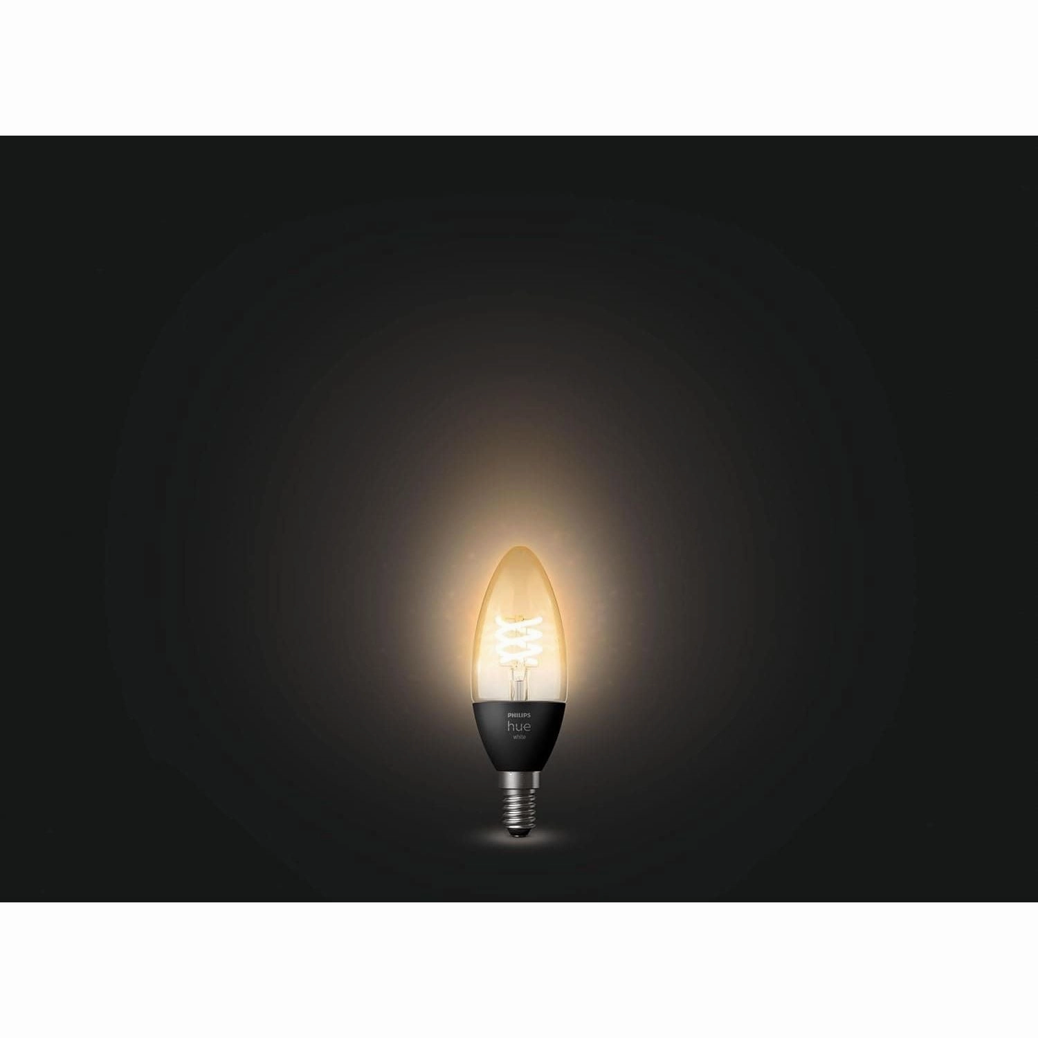 Philips Hue White Filament Single Smart LED Bulb [E14 Small Edison Screw]. Works with Alexa, Google Assistant and Apple Homekit