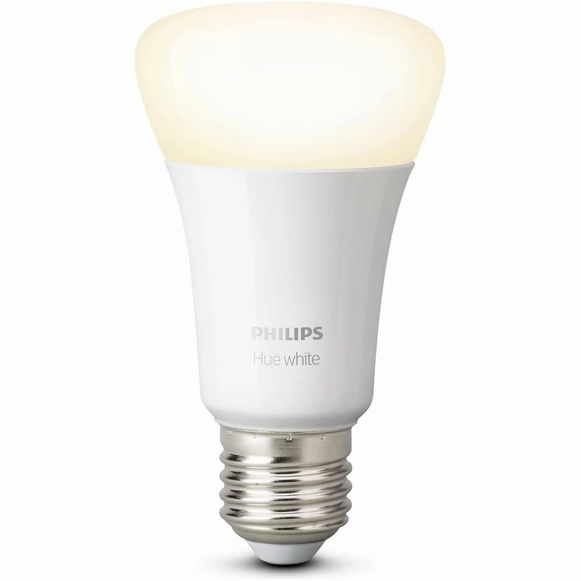 Philips Hue White LED Smart Light Bulb  E27 Edison Screw, 60W Equivalent, Bluetooth, Works with Alexa, Google Assistant & Apple HomeKit, 1 Pack [Energy Class F]