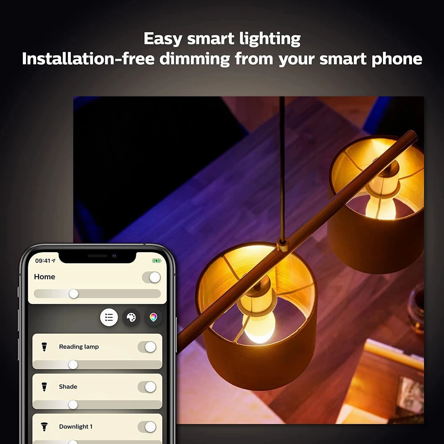 Philips Hue White Smart Candle Light Bulb 2-Pack  E14 Small Edison Screw, Works with Alexa, Google Assistant & Apple HomeKit, Ideal for Living Room & Bedroom