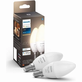 Philips Hue White Smart Candle Light Bulb 2-Pack  E14 Small Edison Screw, Works with Alexa, Google Assistant & Apple HomeKit, Ideal for Living Room & Bedroom xbox console, buy xbox series x, xbox accessories online