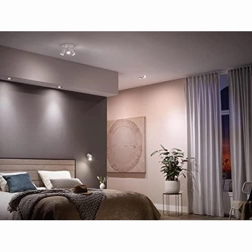 Philips Hue White Smart LED Light Bulb 2-Pack  GU10 Spot, Bluetooth, Works with Alexa, Google Assistant, Apple HomeKit, Indoor Lighting