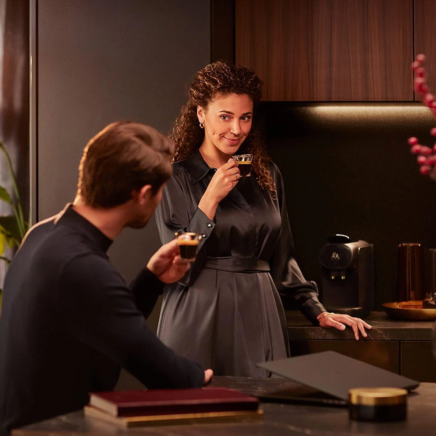 Philips L'OR Barista Sublime Capsule Coffee Machine - Double Shot, 1 or 2 Cups, Full Coffee Menu, Black (LM9012/60)